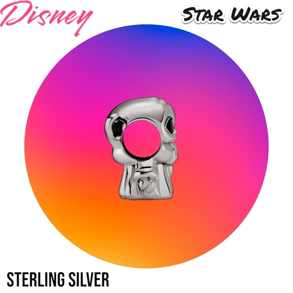 .925 Sterling Silver Charm Star Wars Grogu ruthenium-plated charm - Picture 4 of 5